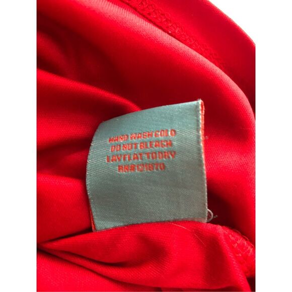 MAUDE DRESS RED ELASTIC WAIST Off Shoulder Size S - Picture 13 of 13